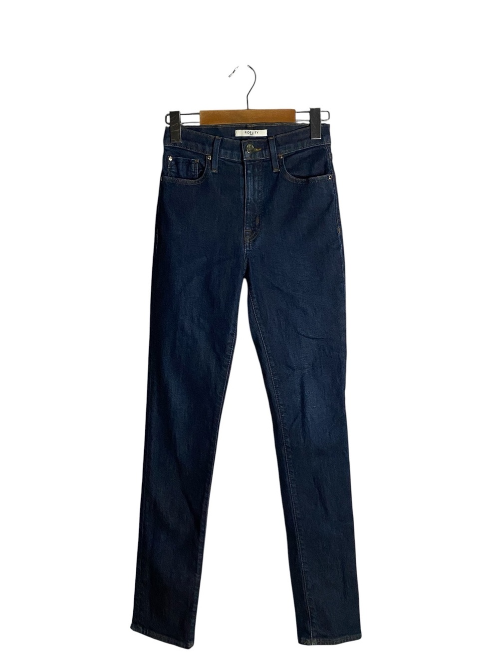 Fidelity Denim Women’s Cher Dark Indigo High-Rise Tapered Jeans
